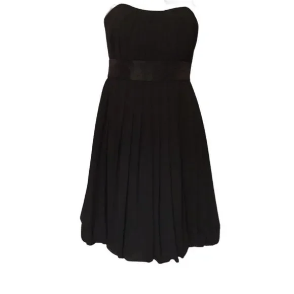 WHBMWhite House Black Market Strapless Bubble Hem Cocktail Dress Size 0 XS
